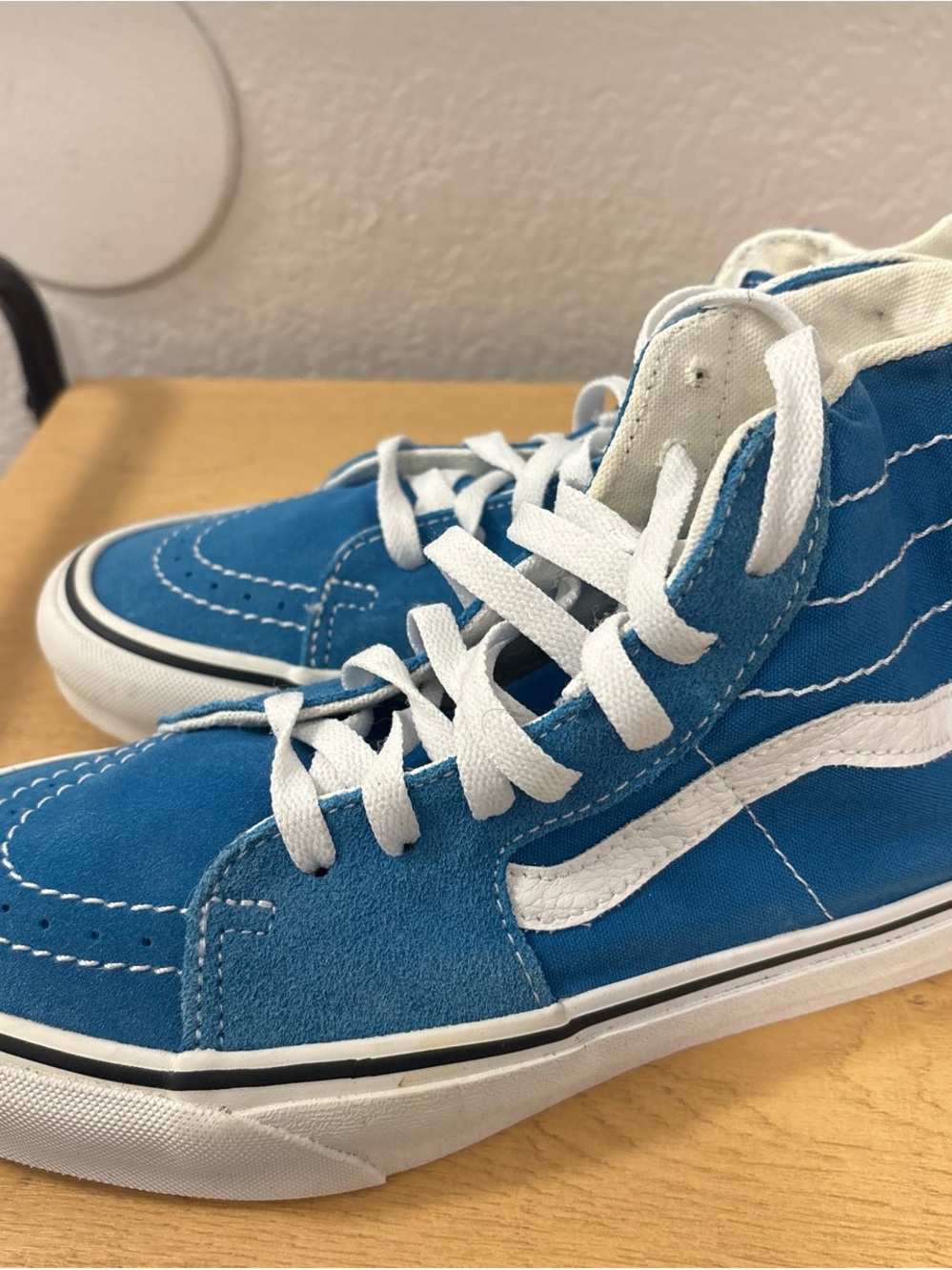 Vans Sk8-Hi High-Top Sneakers in Blue - Picture 4 of 5